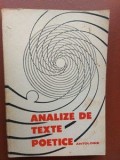 Analize de texte poetice- I. Coteanu