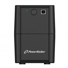 UPS line interactiv PowerWalker, 650VA/360W, iesire 2 x Shuko, baterie 12V/7Ah foto