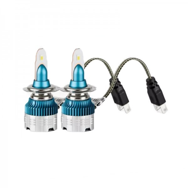 Set 2 x Becuri auto LED H7, 6500k, 6000Lm, 12V