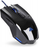 Donzo 969 mouse gaming cu fir, 3200 DPI, 7 butoane, Iluminare LED, USB