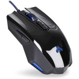 Donzo 969 mouse gaming cu fir, 3200 DPI, 7 butoane, Iluminare LED, USB