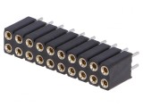 Soclu pini mamă 20 contacte 2,54mm, CONNFLY