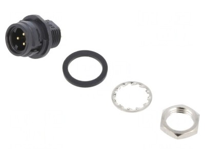 Conector Circular HR30 Push-Pull Soclu 3 PIN Aurit foto