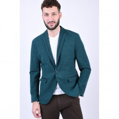 Sacou Slim Selected Cut Teal Green foto