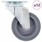 VidaXL Roți pivotante, 12 buc., 75 mm