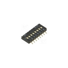 Intrerupator DIP, 2 pozitii, montare SMT, 8 sectiuni, CANAL ELECTRONIC - DHN-08F-T-V