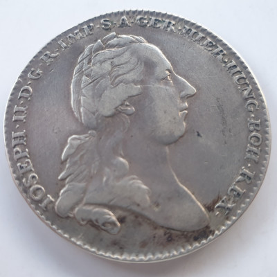 Austria Olanda 1 Kronenthaler (Thaler/Taler) 1784 argint Iosif II foto