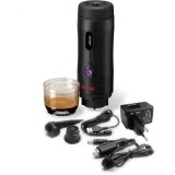 Espressor Portabil AKAI, 15 bar, rezervor 50 ml, baterie reincarcabila, afisaj digital, Negru