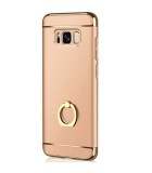 Husa Samsung Galaxy J5 2017, Elegance Luxury 3in1 Ring Auriu, Protectie Completa, Anti-soc, Anti-zgarieturi