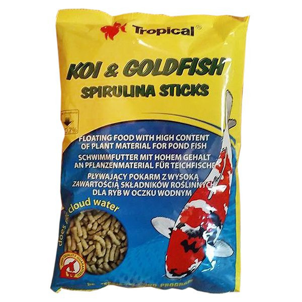 TROPICAL Koi &amp;amp; Goldfish spirulina sticks 1L