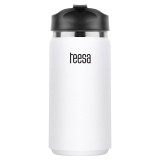 Termos metalic Teesa, 350 ml, otel inoxidabil, Alb