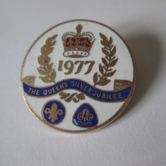 Insigna Jubileul de argint al reginei Elizabeth II din Marea Britanie 1977