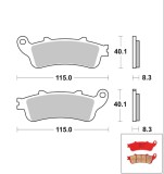 Cumpara ieftin Set placute frana spate Brembo 07HO43SP - Honda NT 650-700 Deauville - VFR 800 - CBR 1100 Super Blackbird - VTX 1800