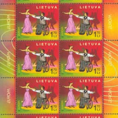 LITUANIA 2006 EUROPA CEPT -INTEGRAREA -Serie 2 timbre in 2 coali de 10 MNH**
