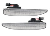 Set lampa semnalizare laterala Bmw Seria 7 (E65/E66) 01.2005-10.2008, Seria 7 (E65/E66) 09.2001-12.2004, stanga+dreapta, LED; transparent; Tuning;