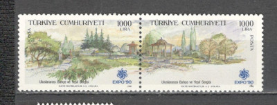 Turcia.1990 Expozitia de gradinarit Osaka-pereche ST.150 foto