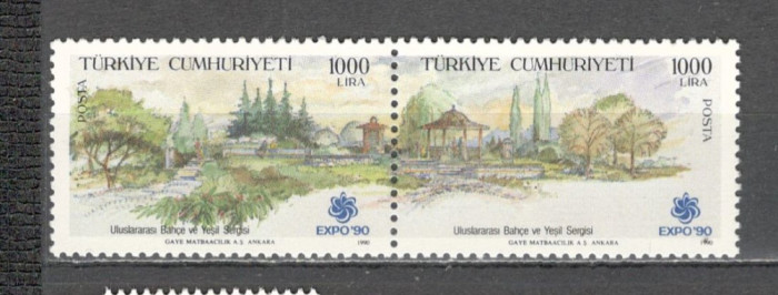 Turcia.1990 Expozitia de gradinarit Osaka-pereche ST.150