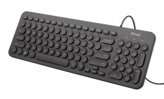 Tastatura trust muto silent keyboard specifications general key technology membrane foto