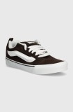 Vans tenisi din piele intoarsa Knu Skool culoarea maro, VN0009QCNWH1