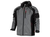 Bluză Softshell LAHTI PRO XL Gri-Neagră cu Hotă 300g/m&sup2; L4092304