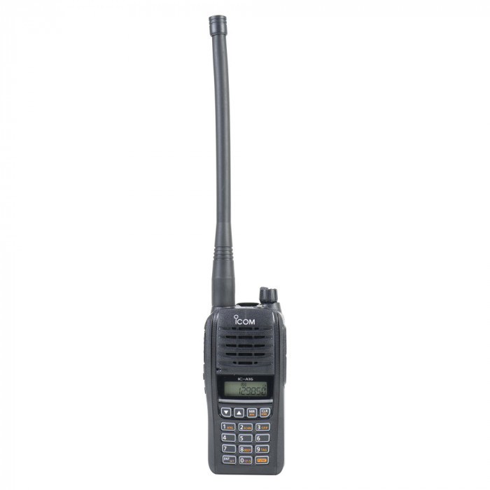 Aproape nou: Statie radio portabila VHF ICom IC-A16E pentru aviatie 118.000&ndash;136.9