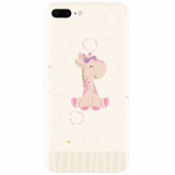 Husa silicon pentru Apple Iphone 8 Plus, Giraffe Cute