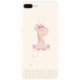 Husa silicon pentru Apple Iphone 7 Plus, Giraffe Cute