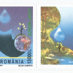 Romania, LP 1550a/2001, Europa 2001, cu vinieta, MNH