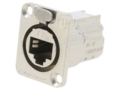 Conector Panou Cat6a Ecranat Feedthrough foto