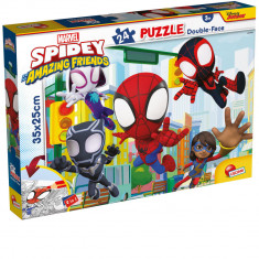 Puzzle de colorat - Paienjenelul Marvel si prietenii lui uimitori (24 de piese) PlayLearn Toys