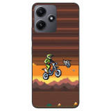 Husa compatibila cu Xiaomi Redmi 12 5G Silicon Gel Tpu Model Pixel Art Motorcross