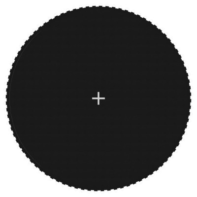 Podea de trambulină rotundă de 4,57 m, negru, material textil foto