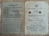 Carnet de identitate Liceul de Baieti D. A. Sturdza din Tecuci 1941-42