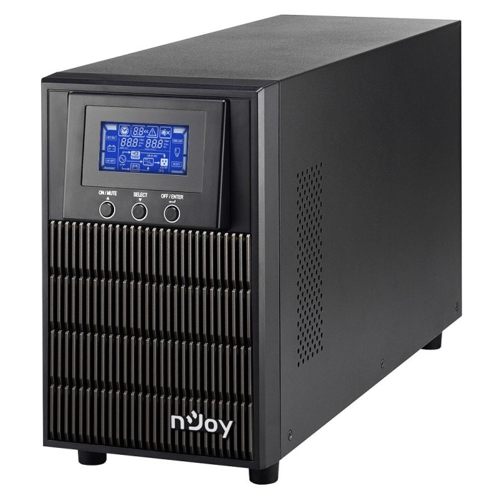 UPS NJOY, &quot;ATEN PRO 2000&quot;, Online cu sinusoida pura, tower, 2000VA/1800W, AVR, Schuko x 3, 4 x baterie 12V/9Ah, display LCD, back-up 1 - 10 min., &quot;PWU