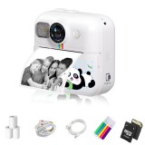 Camera Foto Instant pentru Copii, Model CP02, 1080p HD, Rezolutie Foto 48MP, Card SD 64GB, Autonomie 1500mAh, Include Stickere, Filtre, Graffiti DIY,