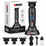 Masina de Tuns Profesionala WMARK NG-7212, Trimmer Contur Barba si Par, Motor 7500 RPM, Lama DLC, Acumulator 1200 mAh, Autonomie 150 Min, Fara Fir, In