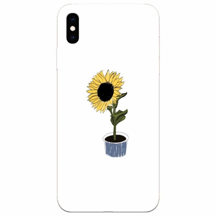 Husa silicon pentru Apple Iphone XS Max, Sun Flower