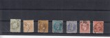 ROMANIA 1876 LP 39 CAROL I EMISIUNEA I BUCURESTI SERIE CU VARIETATE STAMPILATA