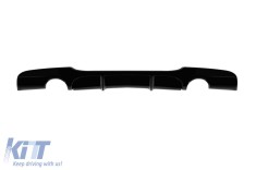 Difuzor tip M Performance Design Design potrivit pentru bara spate M Technik pe BMW Seria 3 E90 sedan, E91 break 2004-2011 -O--O-, lac negru Performan