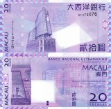 MACAU 20 patacas 2017 (BANCO NACIONAL ULTRAMARINO) UNC!!!