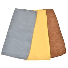 Set Lavete Auto, Microfibră, 30x30cm, Multicolor, 3 Bucăți