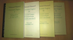Cercetari logice 4 volume set complet / Edmund Husserl foto