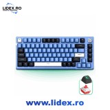 Tastatura Mecanica Gaming Timebox 75% TKL, 83 Taste, Iluminare RGB, Hot-Swap, Anti-Ghosting, Buton Rotativ de Volum, Cablu Type-C Detasabil, Keycaps E