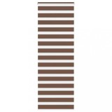 vidaXL Jaluzea tip zebra maro lățime țesătură 65,9 cm poliester