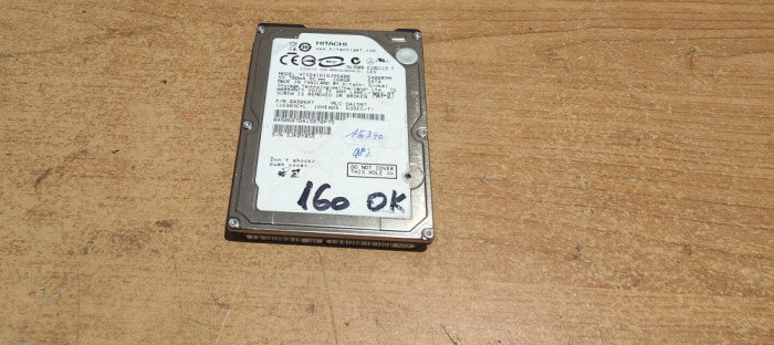 HDD Laptop Hitachi 160Gb Sentinel Sata #A5340