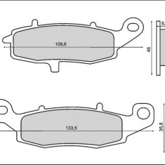 Set placute frana - Kawasaki ER650 - KLE650 - Z700-750 - VN800-2000cc - Suzuki GS 500 - GSF 600-650 Bandit - VStrom - Intruder - Marauder