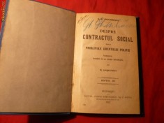 J. J. Rousseau - Despre contractul social sau Principiile dreptului politic