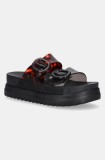 Melissa papuci COZY PLATFORM femei, culoarea negru, cu platforma, M 36158