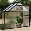 Seră, antracit, 2,47 m&sup2;, aluminiu