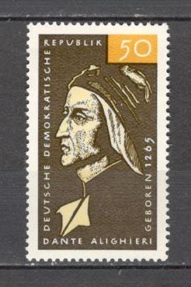 D.D.R.1965 700 ani nastere Dante Alighieri-poet SD.160